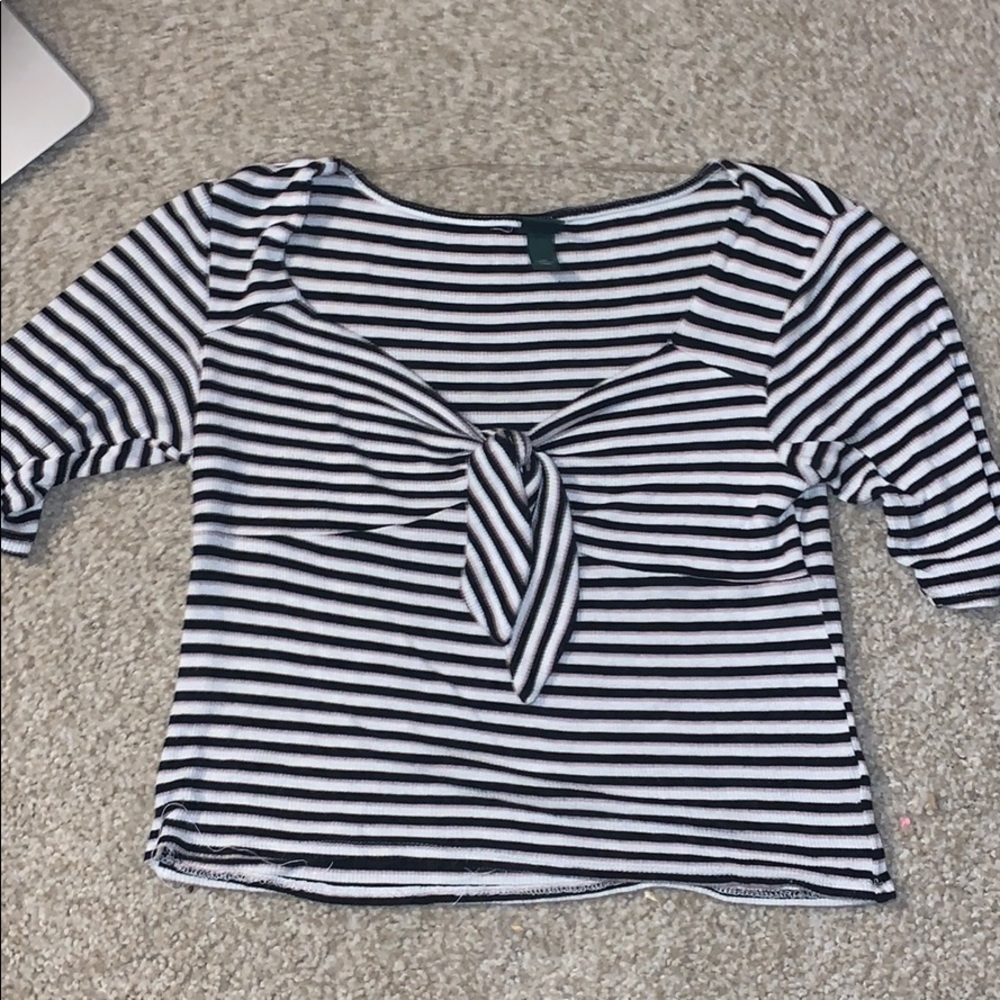 LOWBALLS ACCEPTED striped top